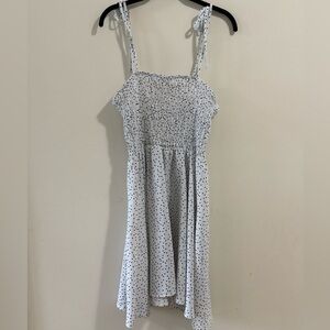 SHEIN White Dress with Black Dots